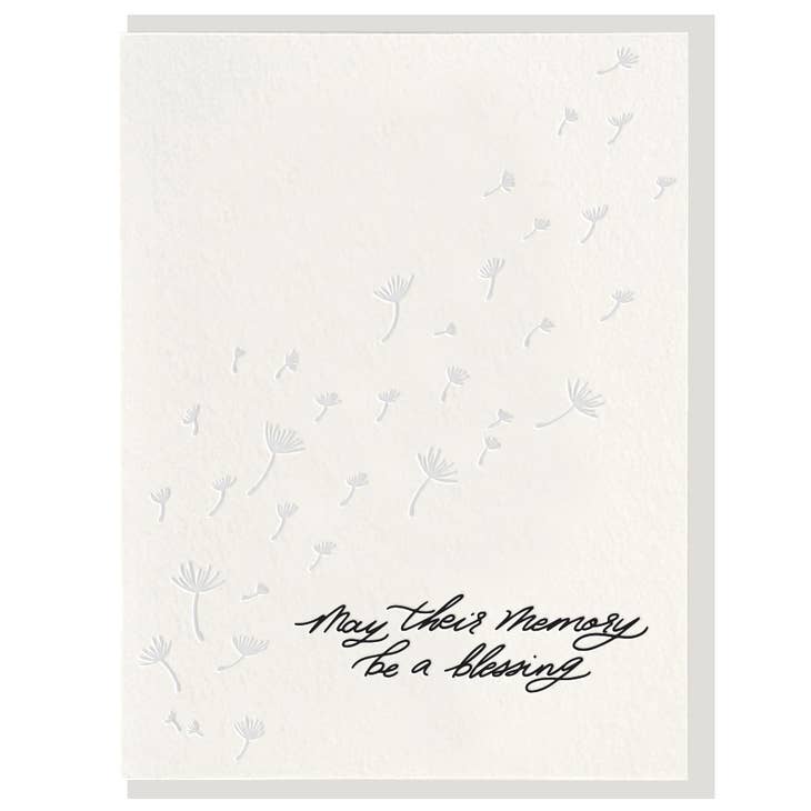 Memory Blessing Sympathy Card