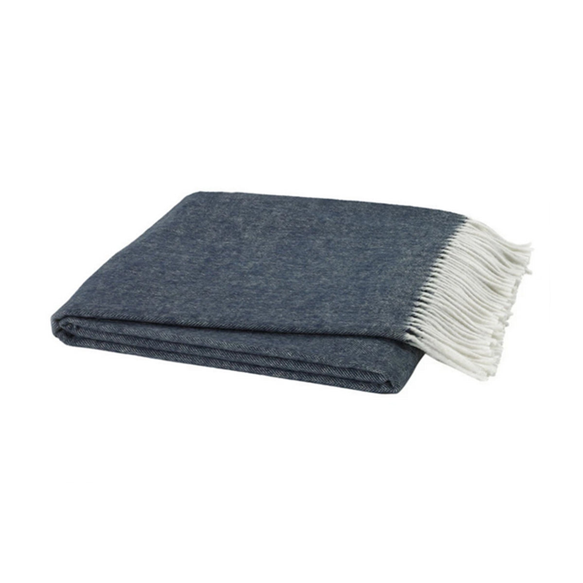 Navy Italian Herringbone Throw - All She Wrote