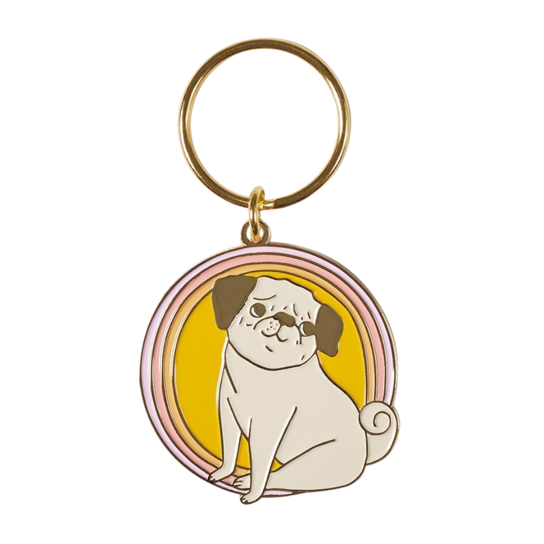 Pug Keychain