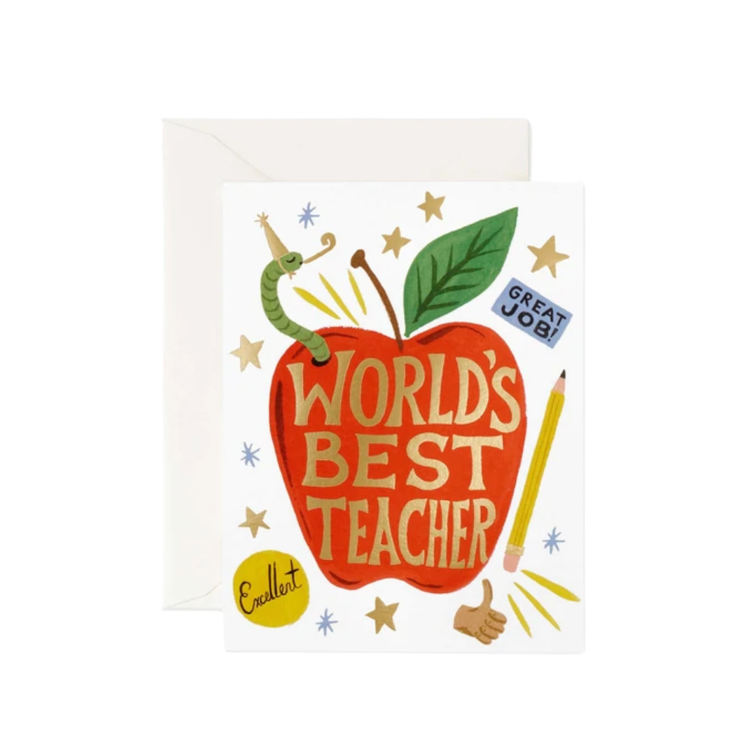 World's Best Teacher Card