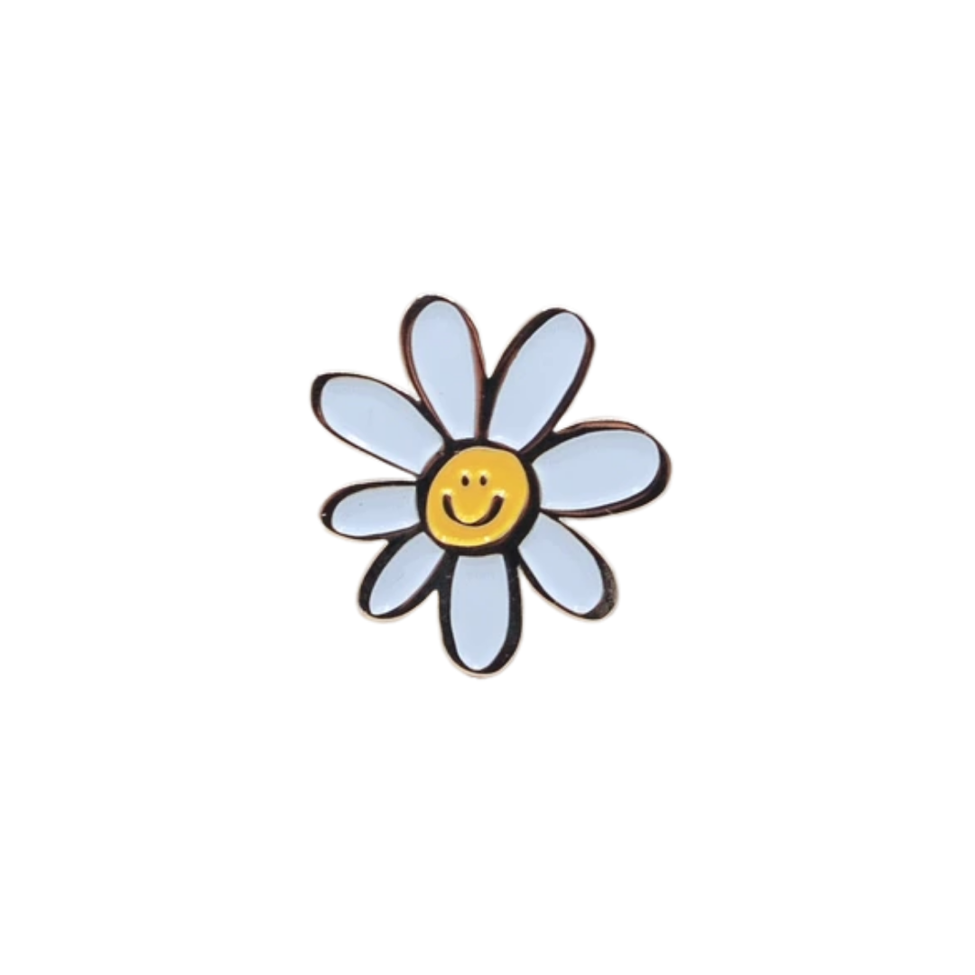 Happy Daisy Enamel Pin
