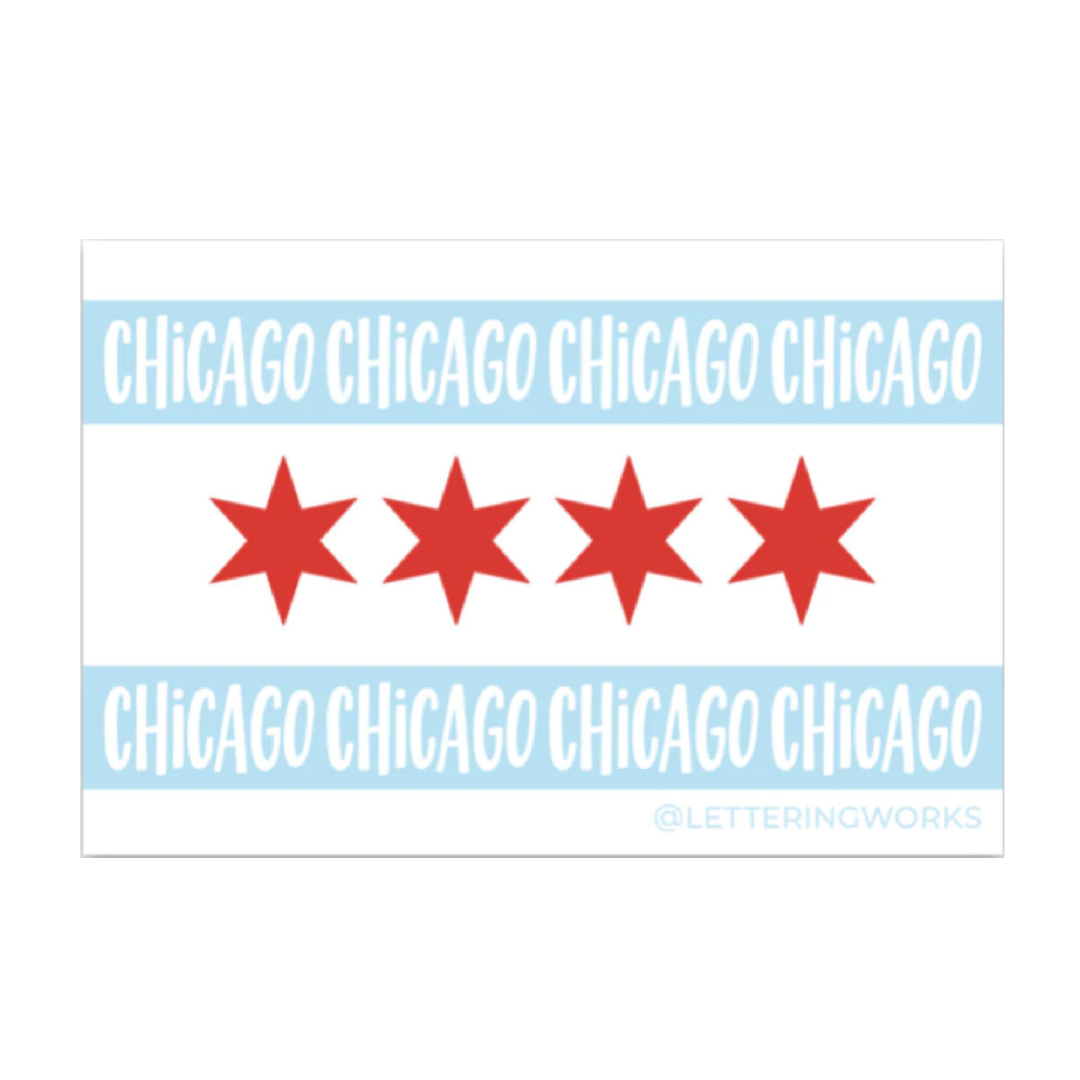 Chicago Flag Sticker