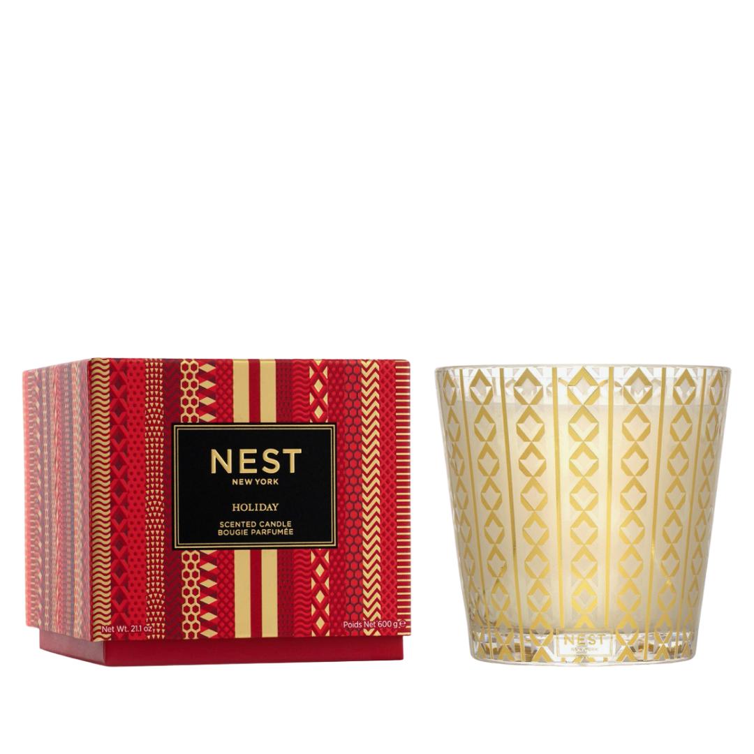 Holiday 3 Wick Candle