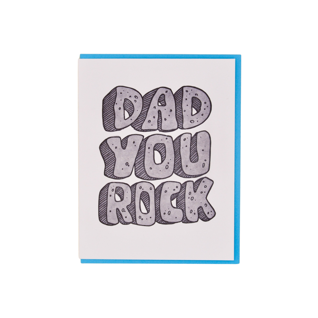 Dad You Rock Father's Day Card