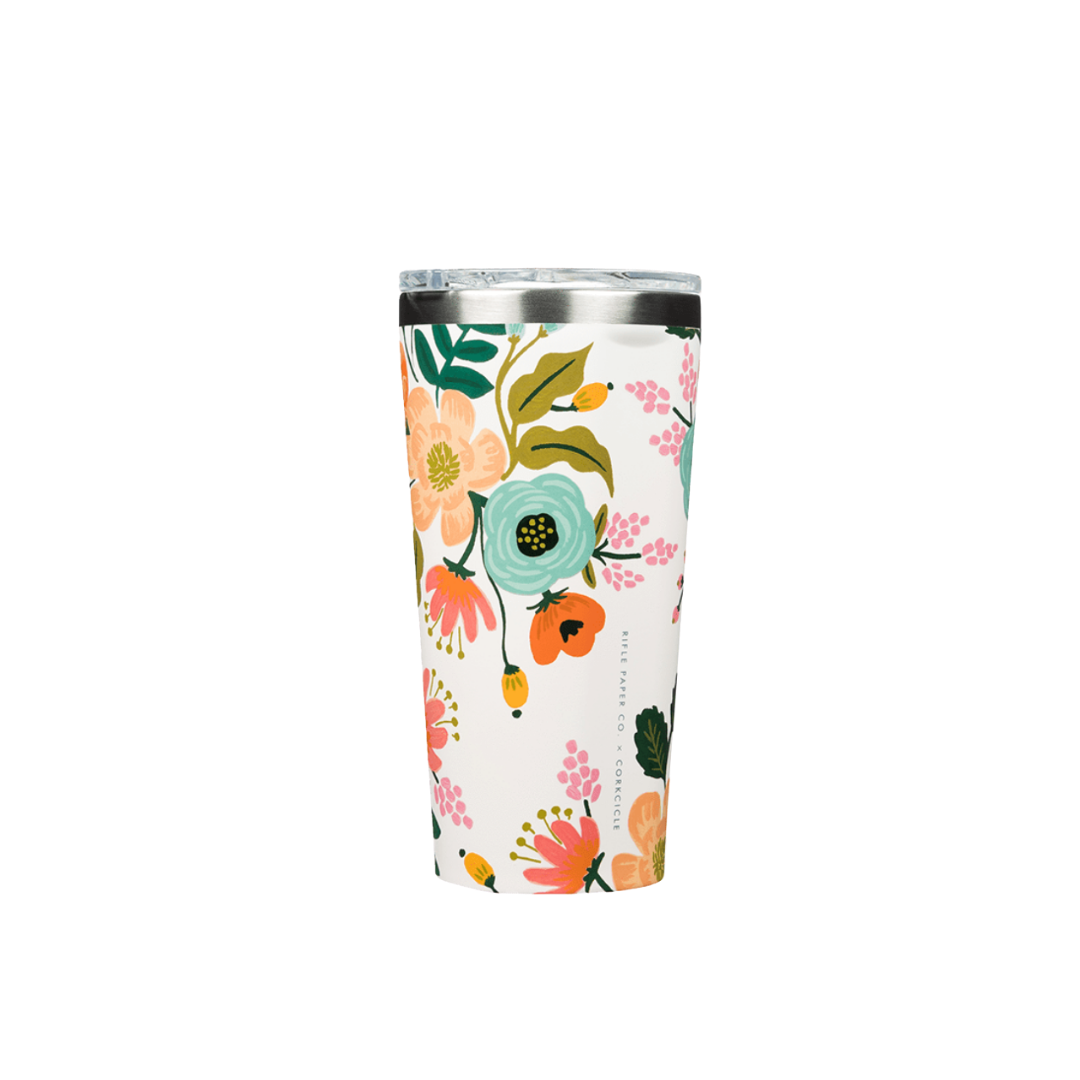 Lively Floral White Tumbler