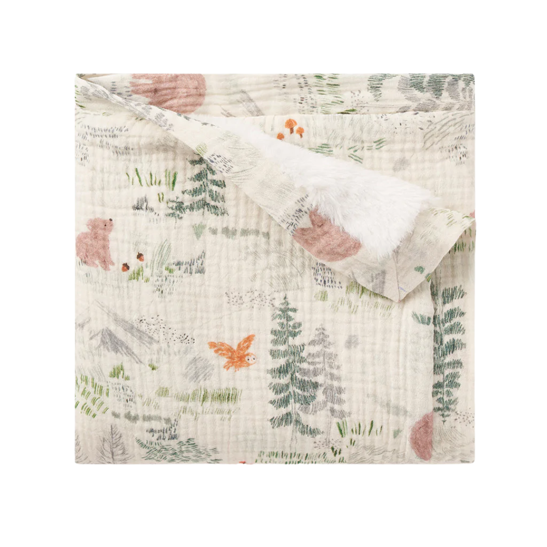 Bear Fur Muslin Blanket