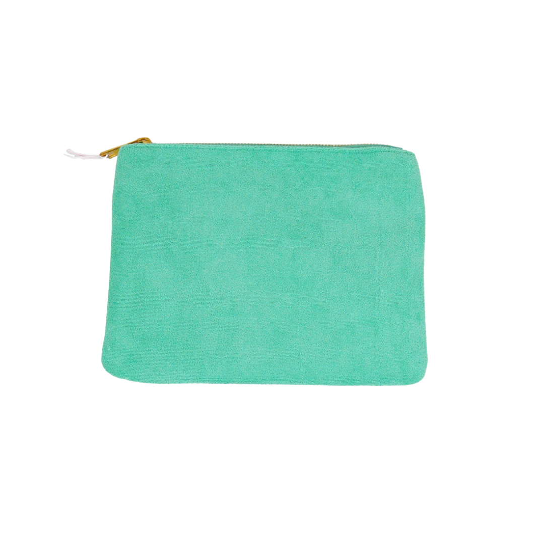 Seafoam Green Terry Pouch