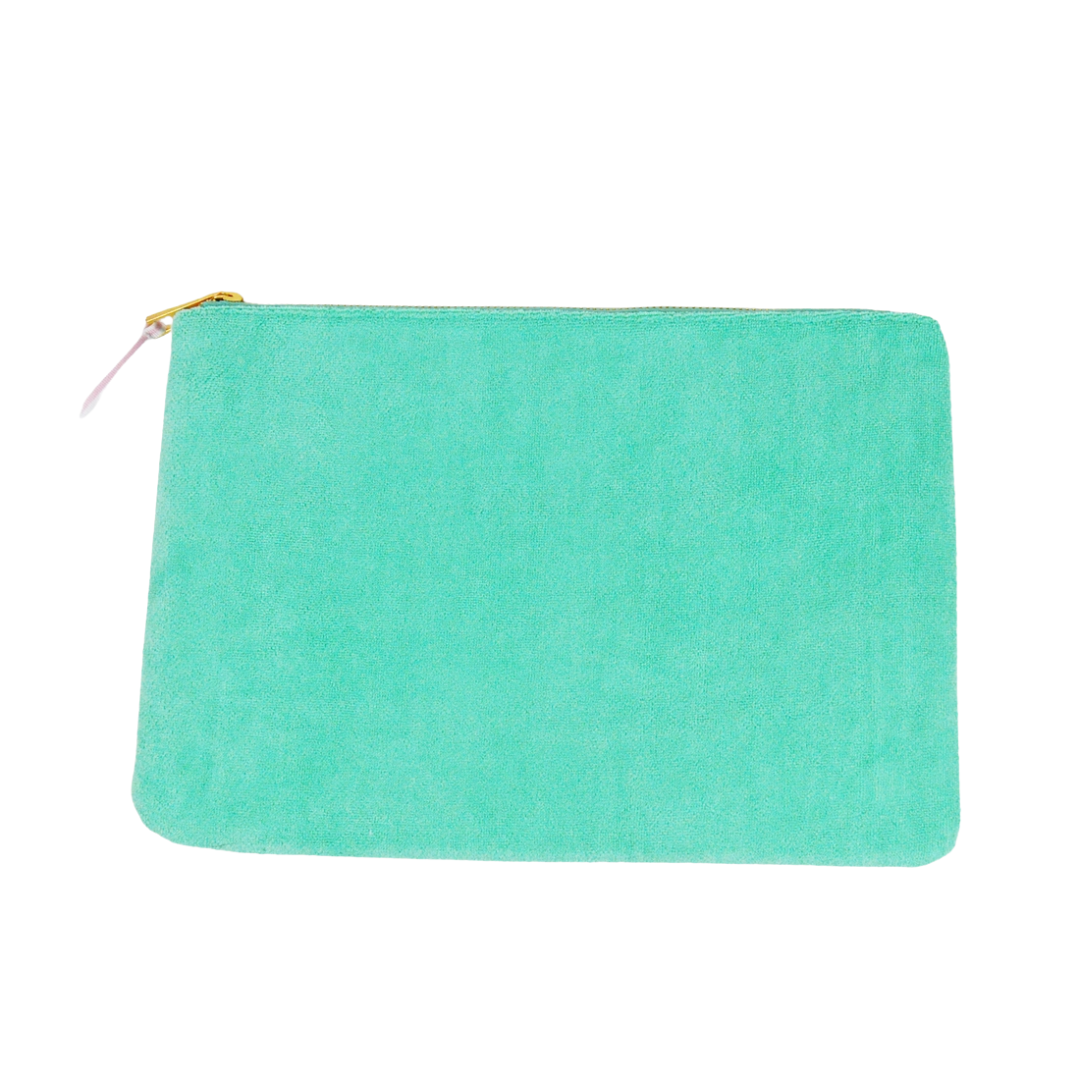 Seafoam Green Terry Pouch