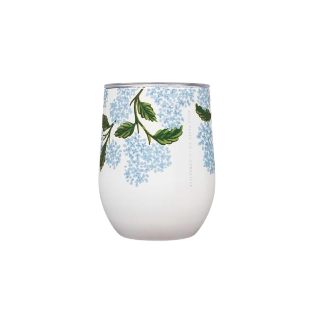 Hydrangea Stemless Wine Cup