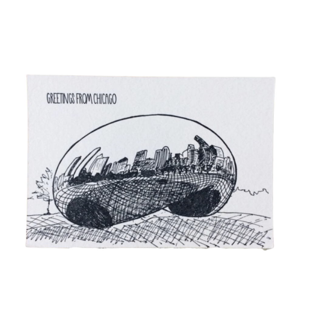 Greetings From Chicago Postcard