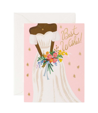 Best Wishes Beautiful Bride Card