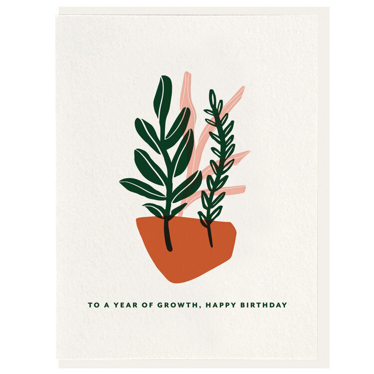 Year Of Growth Birthday Card