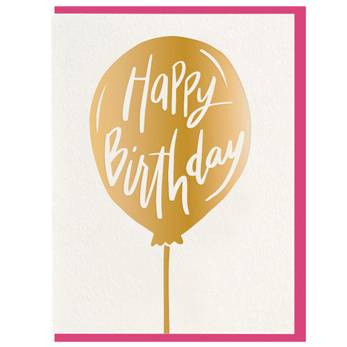 Happy Birthday Balloon Card - All She Wrote