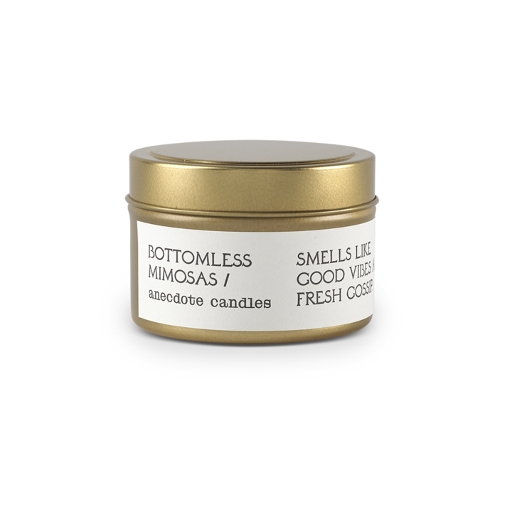 Bottomless Mimosas Travel Tin Candle - All She Wrote