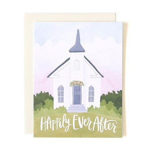 Wedding Chapel Card - All She Wrote