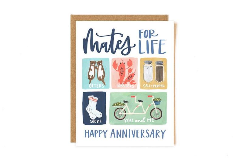 Mates For Life Anniversary Card - All She Wrote