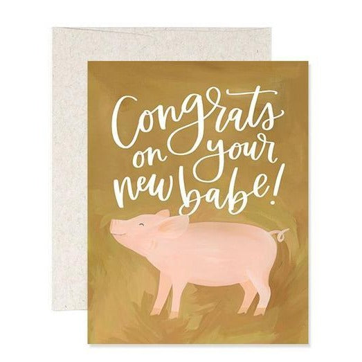New Babe Baby Card - All She Wrote