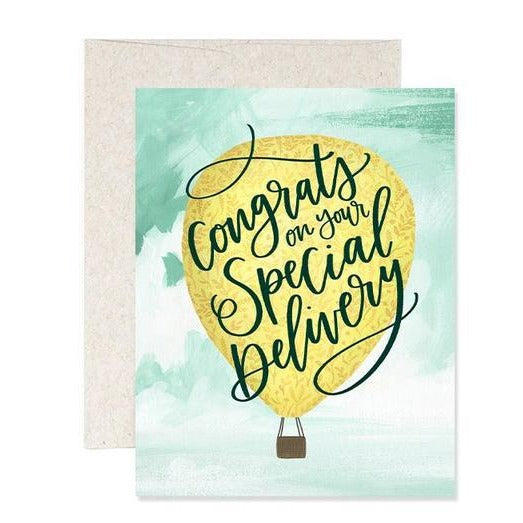 Special Delivery Baby Card - All She Wrote