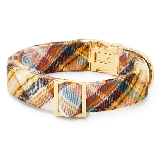 Cornucopia Flannel Dog Collar