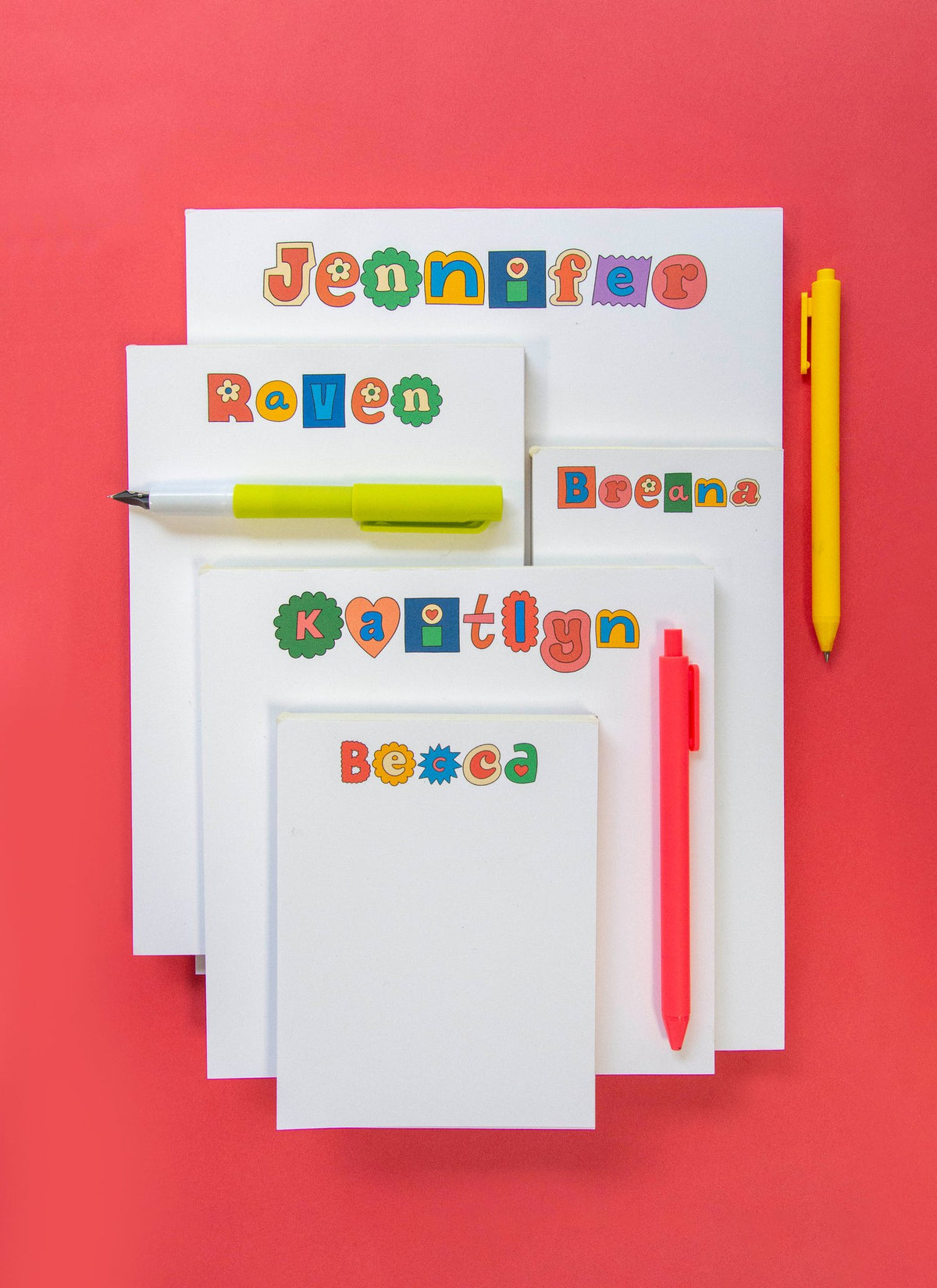 Sticker Cutouts Personalized Notepad