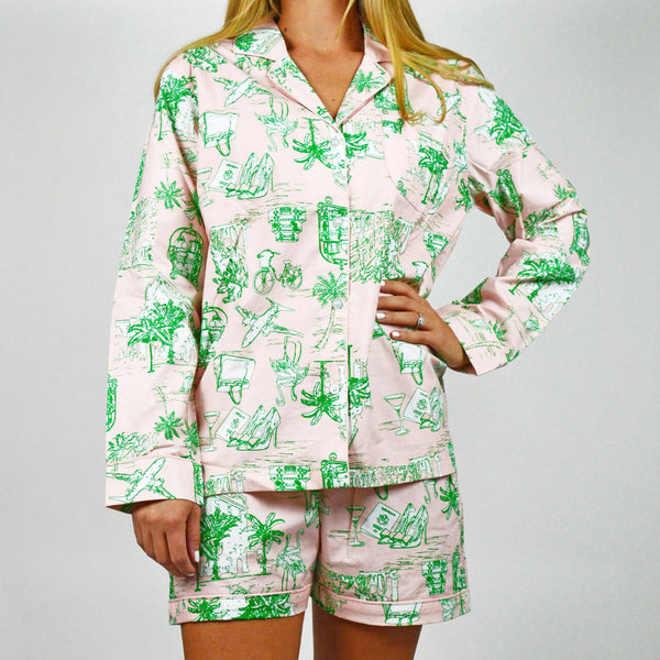Palm Beach Pajama Set