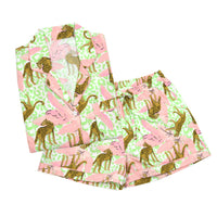 Tropical Leopard Pajama Set