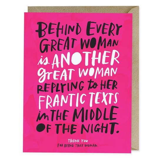 Every Great Woman Card - All She Wrote