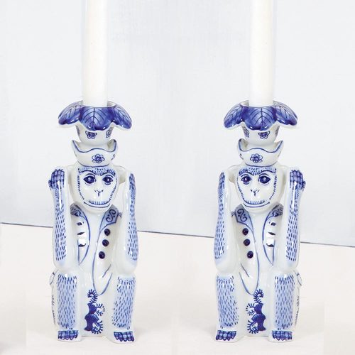 Monkey Candle Stick Set