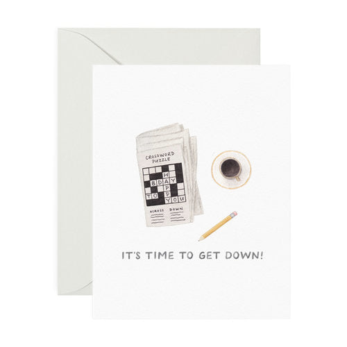 Crossword Birthday Card