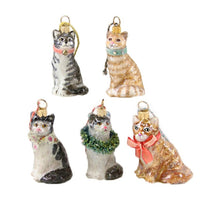 Festive Cats Ornament - Assorted