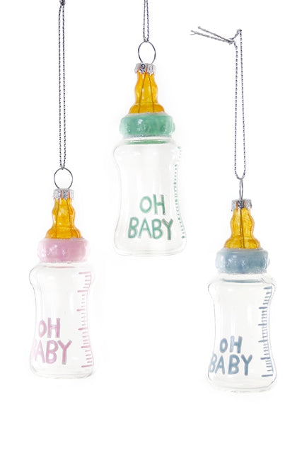Oh Baby Bottle Ornament