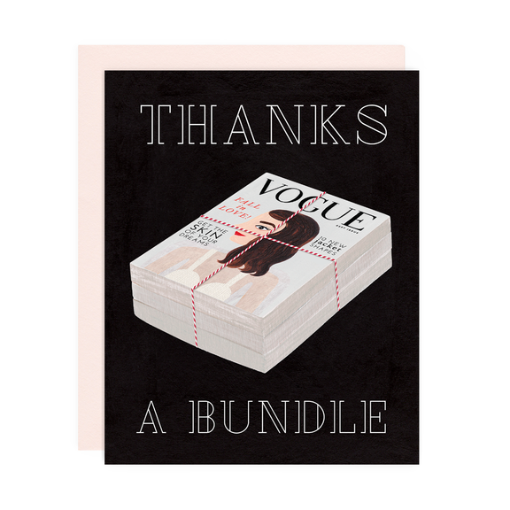 Thanks A Bundle Card - All She Wrote