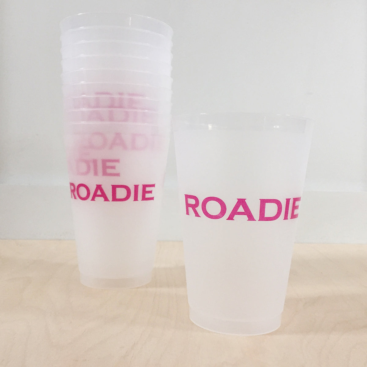 Pink Roadie Cups - All She Wrote