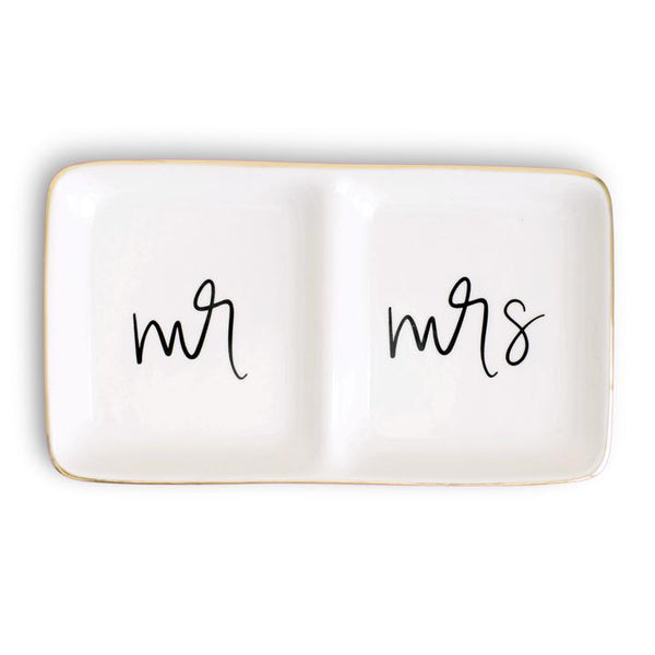 Mr. and Mrs. Jewelry Dish - All She Wrote