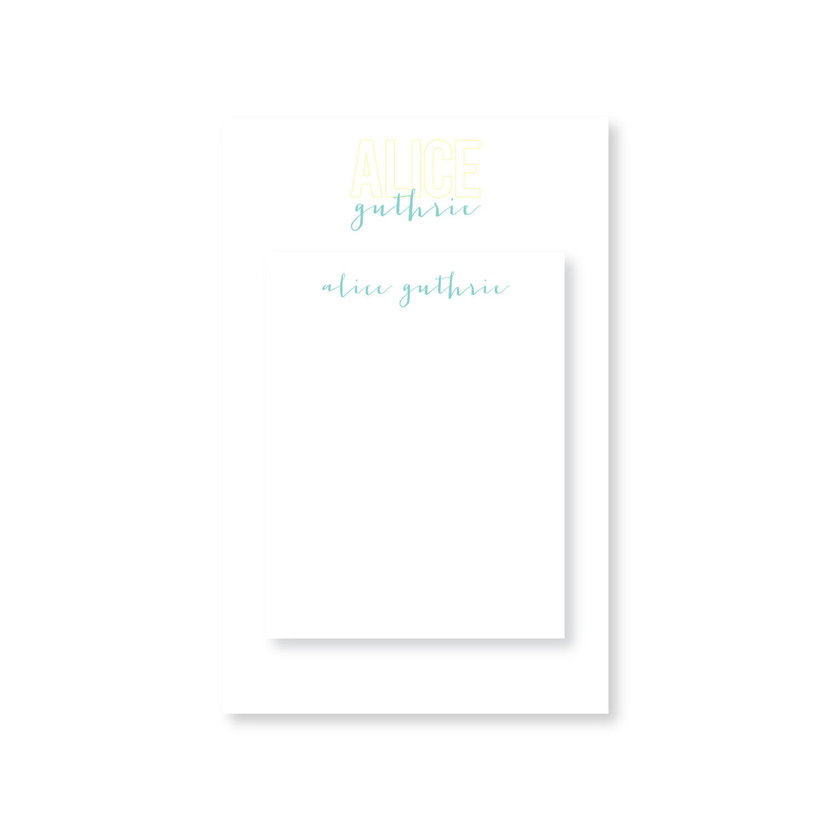 Guthrie Personalized Notepad Set