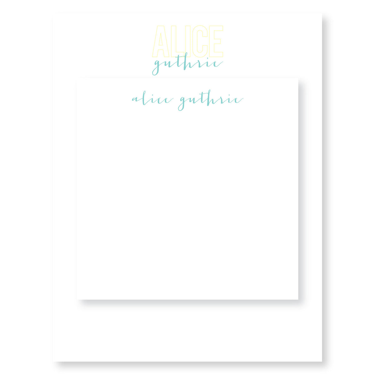 Guthrie Personalized Notepad Set