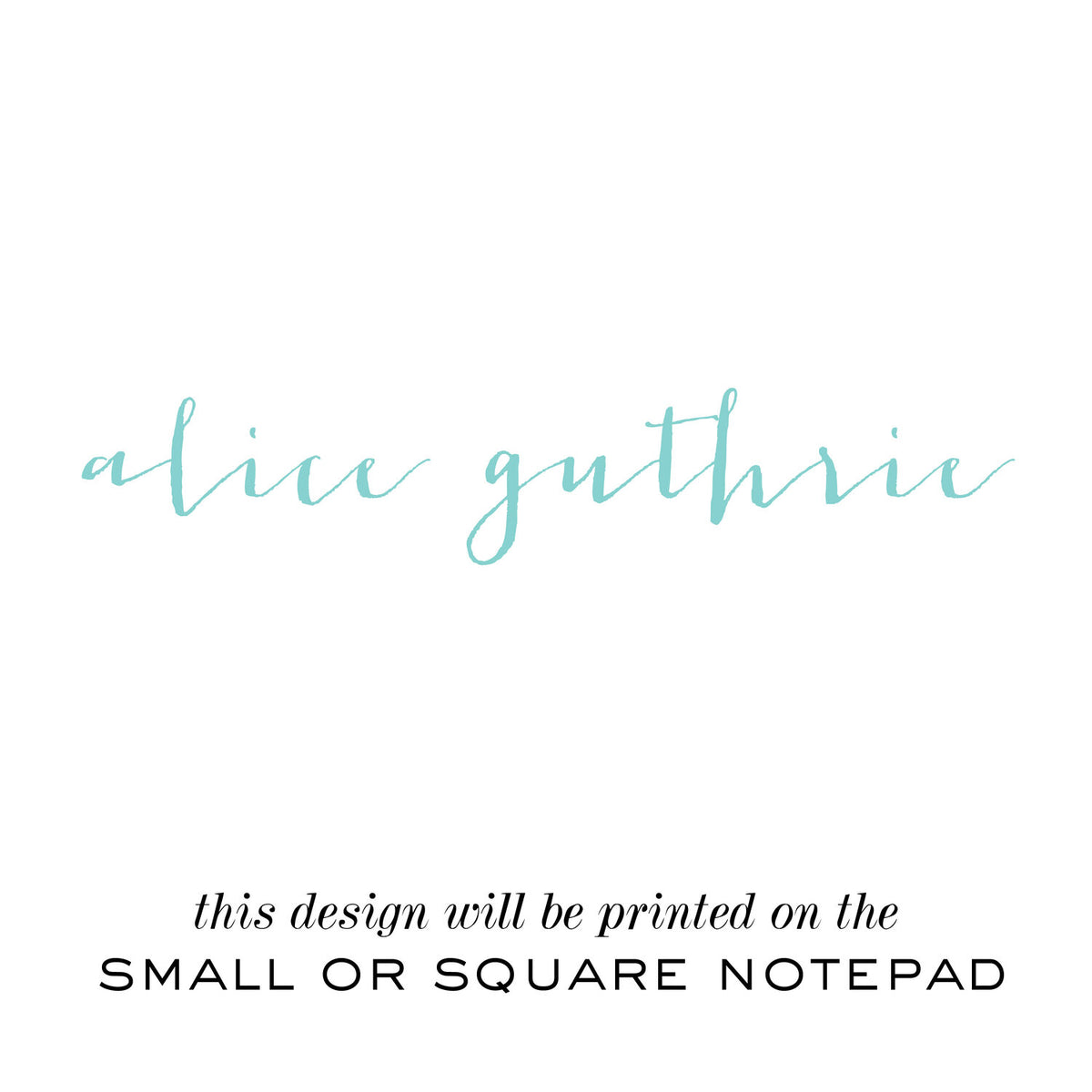 Guthrie Personalized Notepad Set