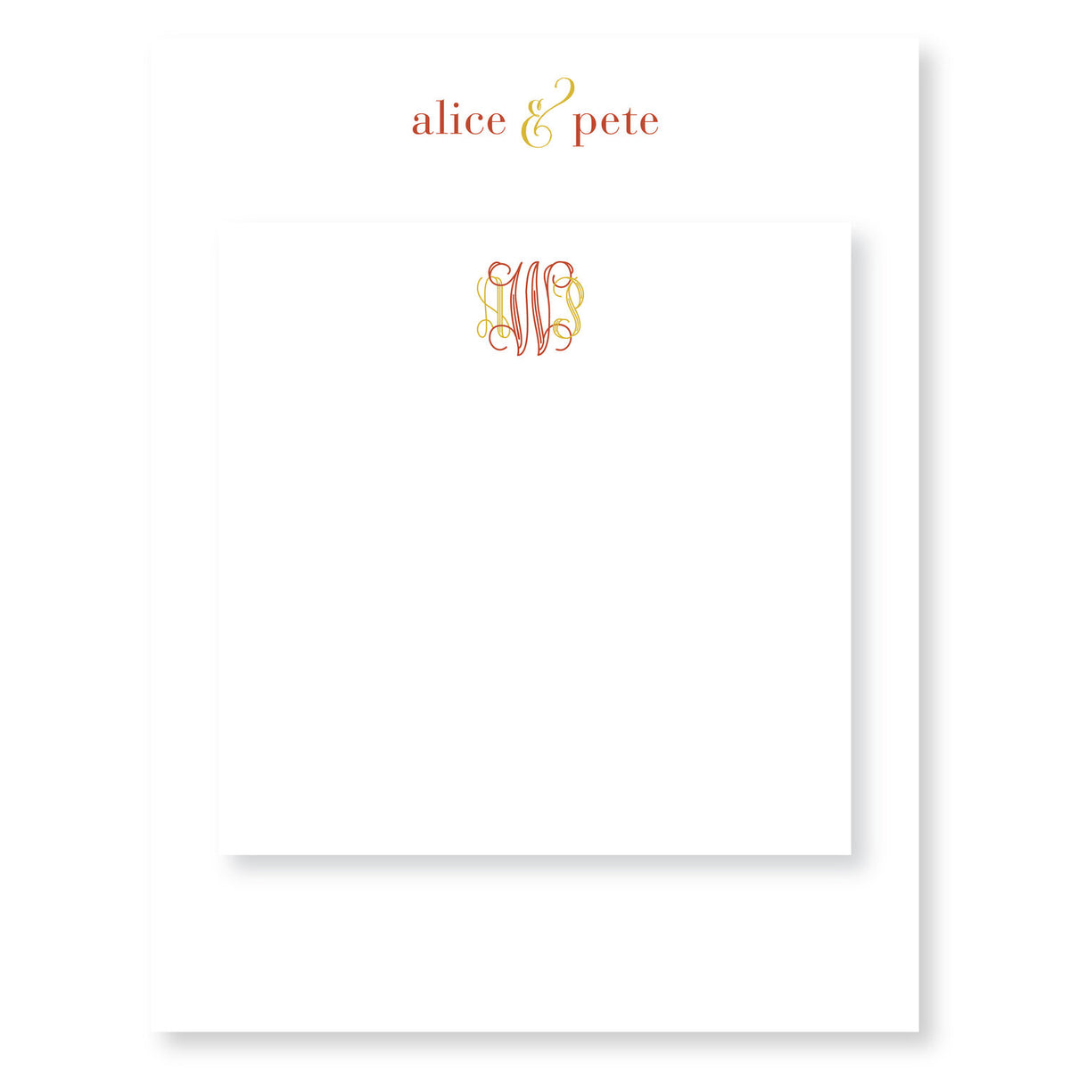 Alice Personalized Notepad Set