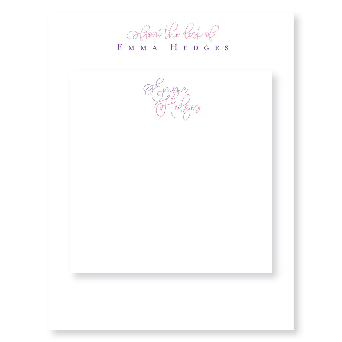 Emma Personalized Notepad Set
