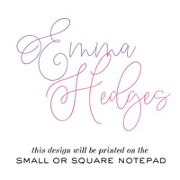 Emma Personalized Notepad Set
