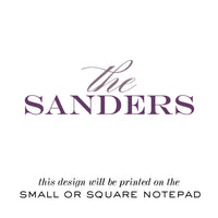 Sanders Personalized Notepad Set