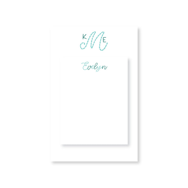 Evelyn Personalized Notepad Set