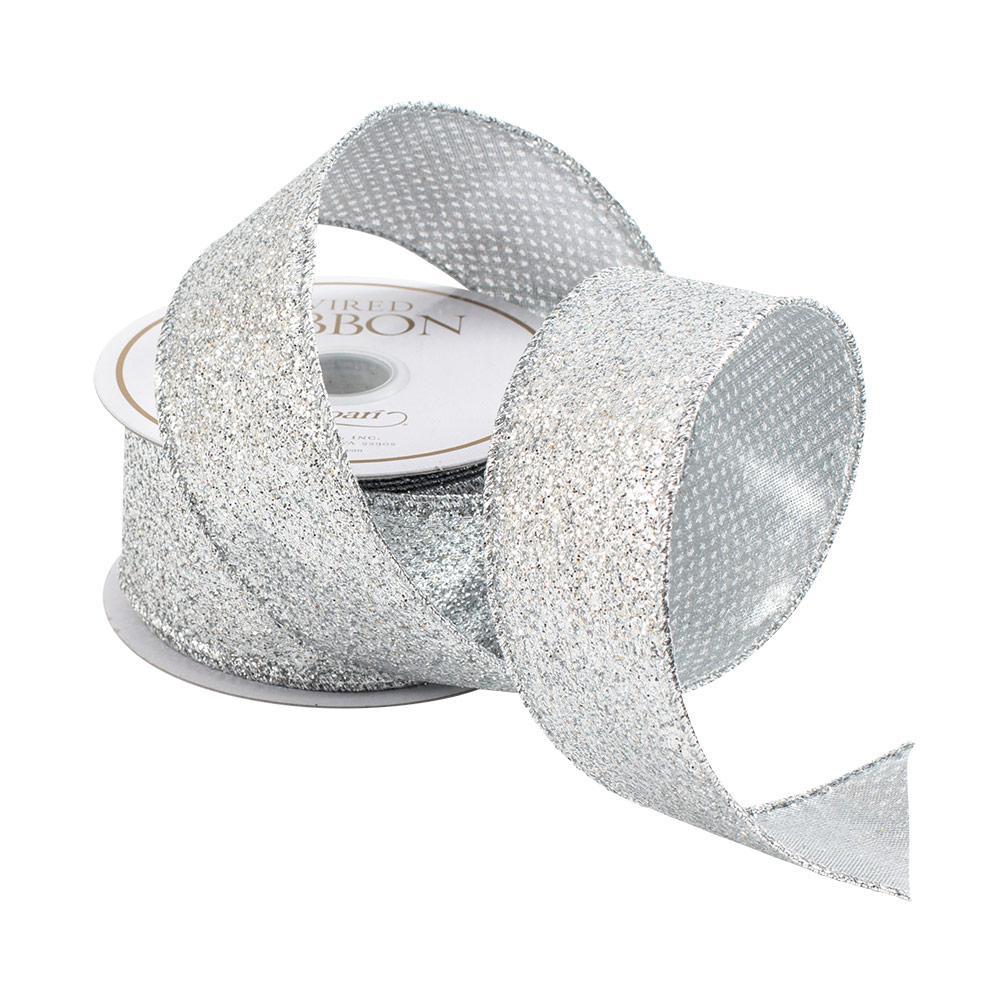 Glitter Silver Ribbon – All She Wrote