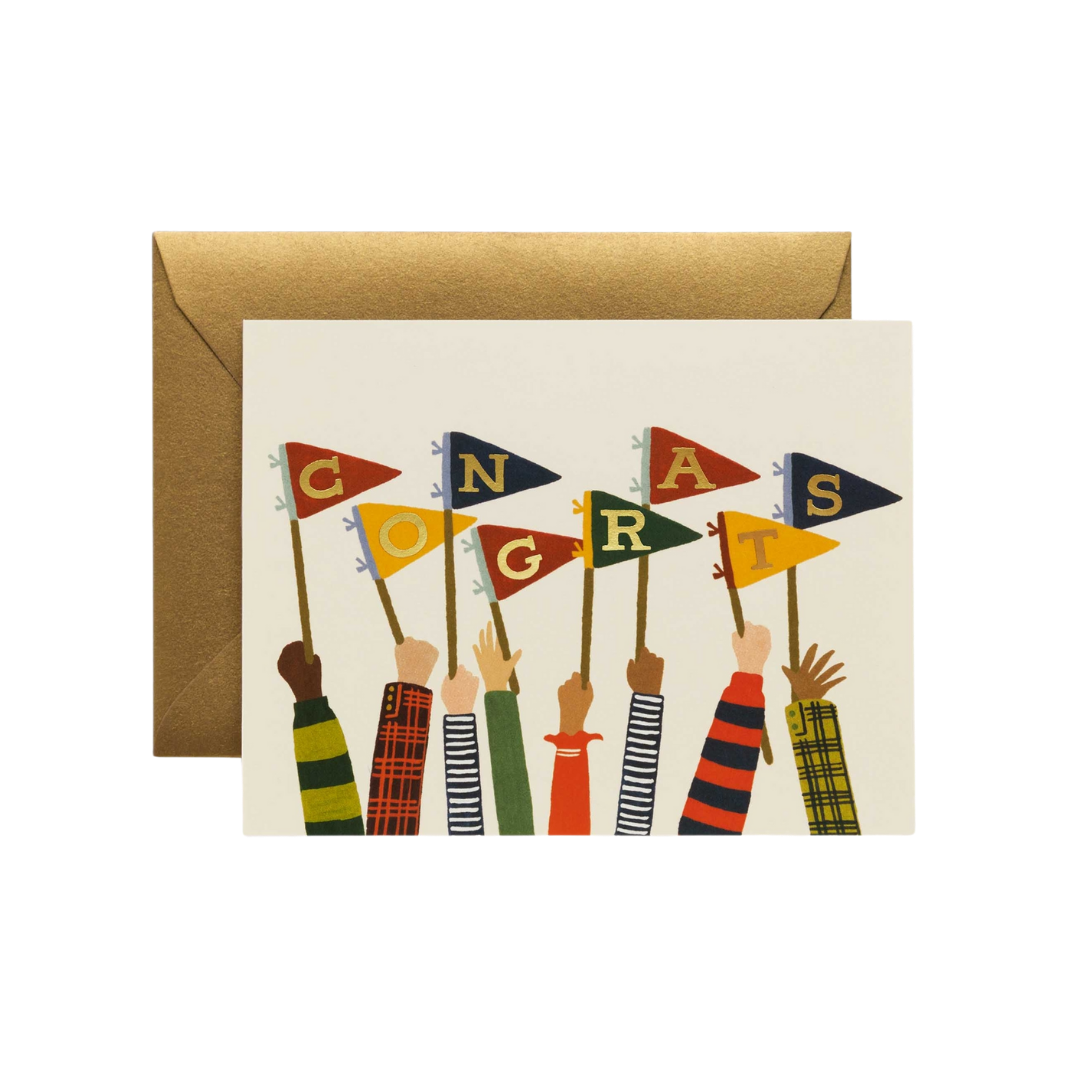Congrats Pennants Card