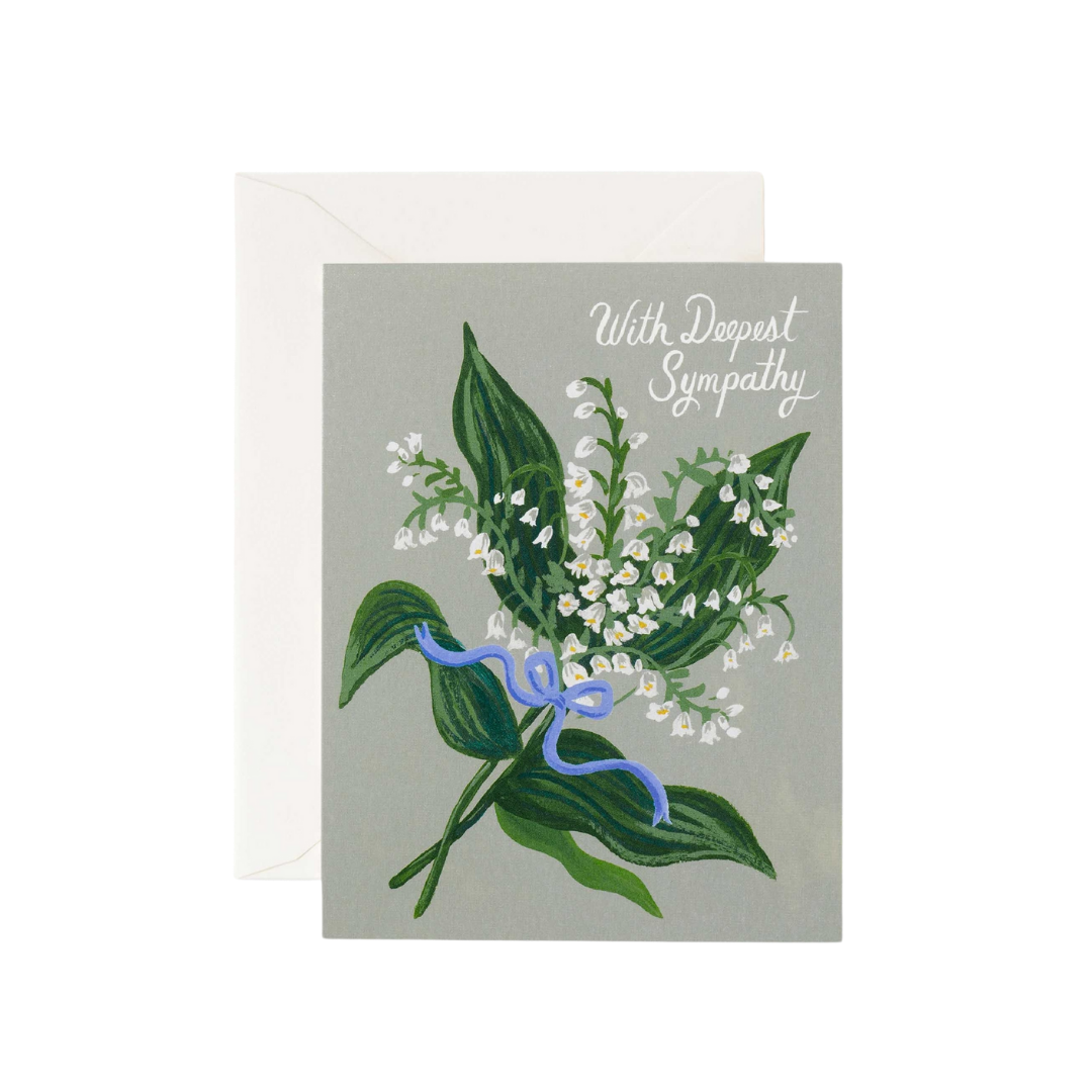 Lily of the Valley Sympathy Card