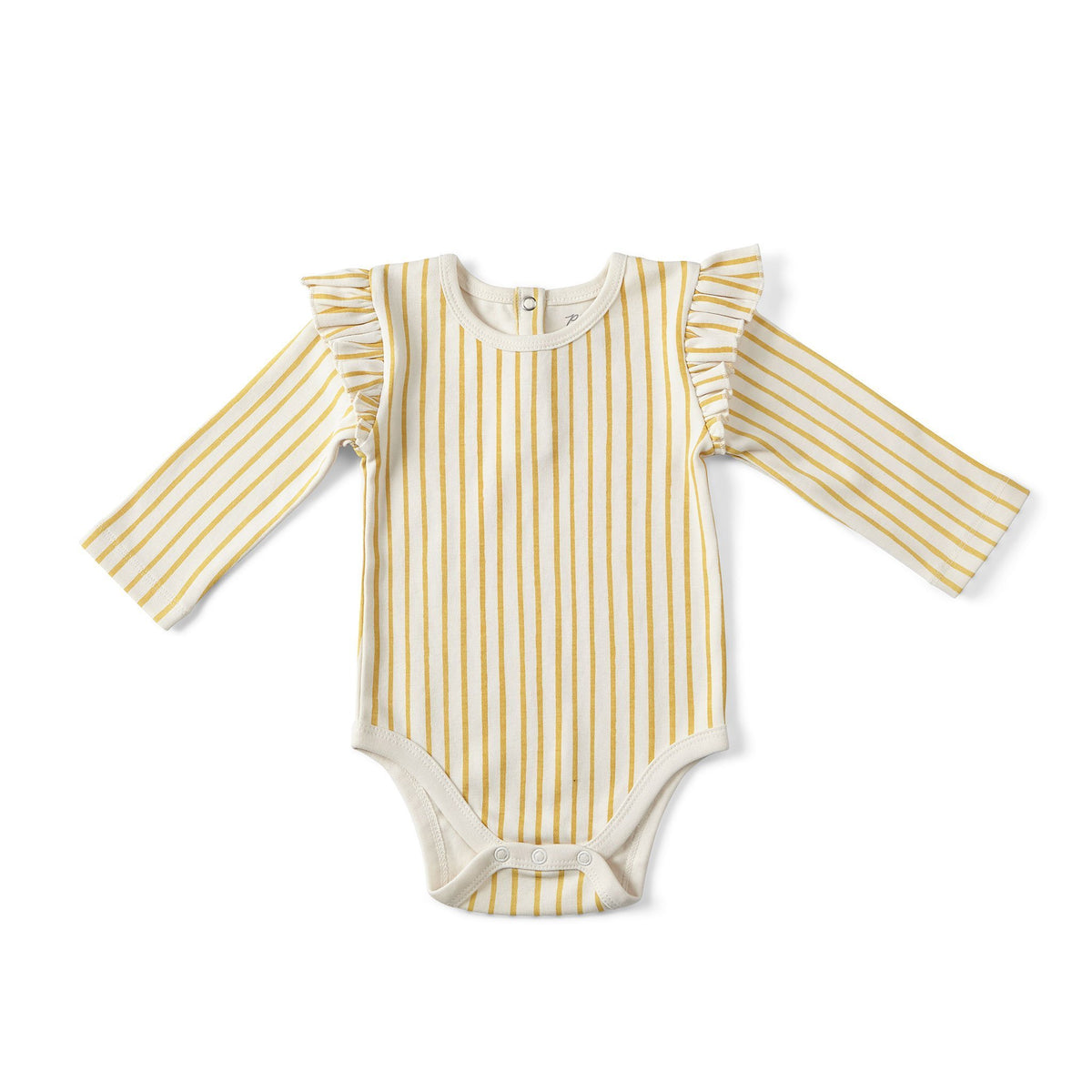 Marigold Striped Onesie – All She Wrote