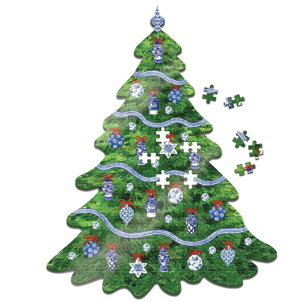Holiday Ginger Jar Tree Puzzle