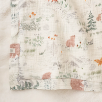 Bear Fur Muslin Blanket