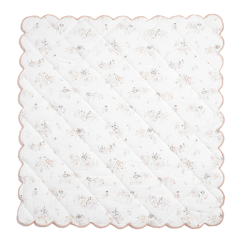 Flower Patch Chambray Blanket