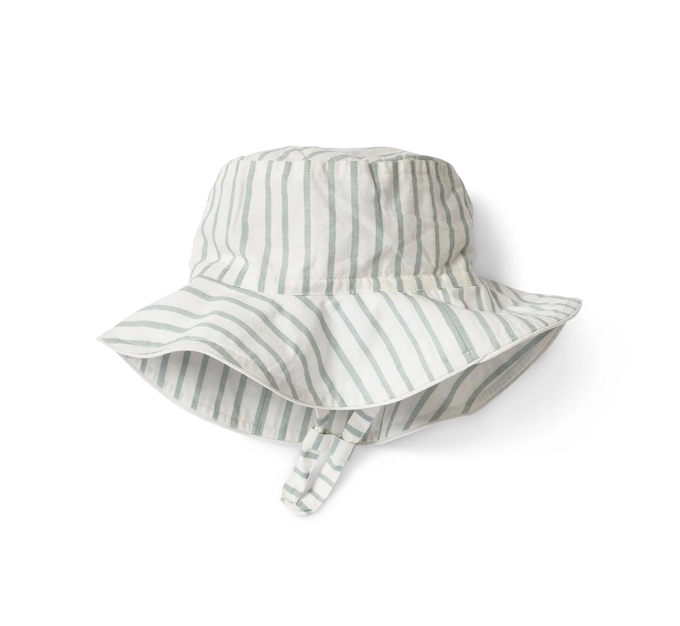Stripes Away Sea Blue Bucket Hat